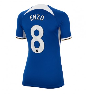 Chelsea Enzo Fernandez #8 Primera Equipación Mujer 2023-24 Manga Corta